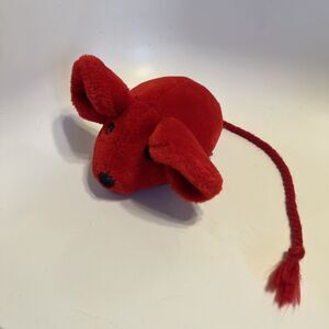 Windsor Toys Red Plush Mouse Stuffed Animal Toy Made in Korea 1997
